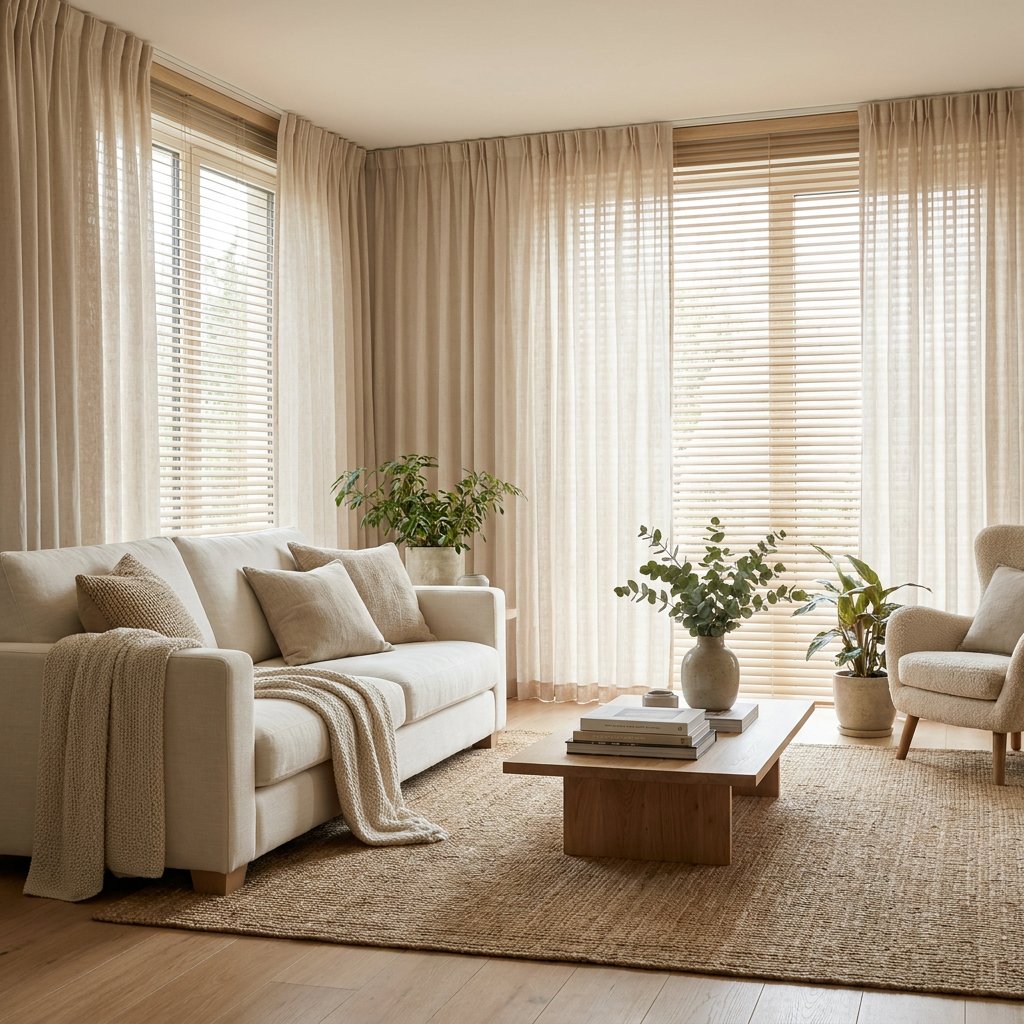 Raambekleding woonkamer