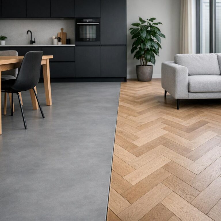 Verschil gietvloer en pvc vloer